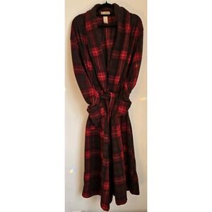 Vintage Christian Dior Robe de Chombre Red, Brown & Yellow with Pockets and Belt